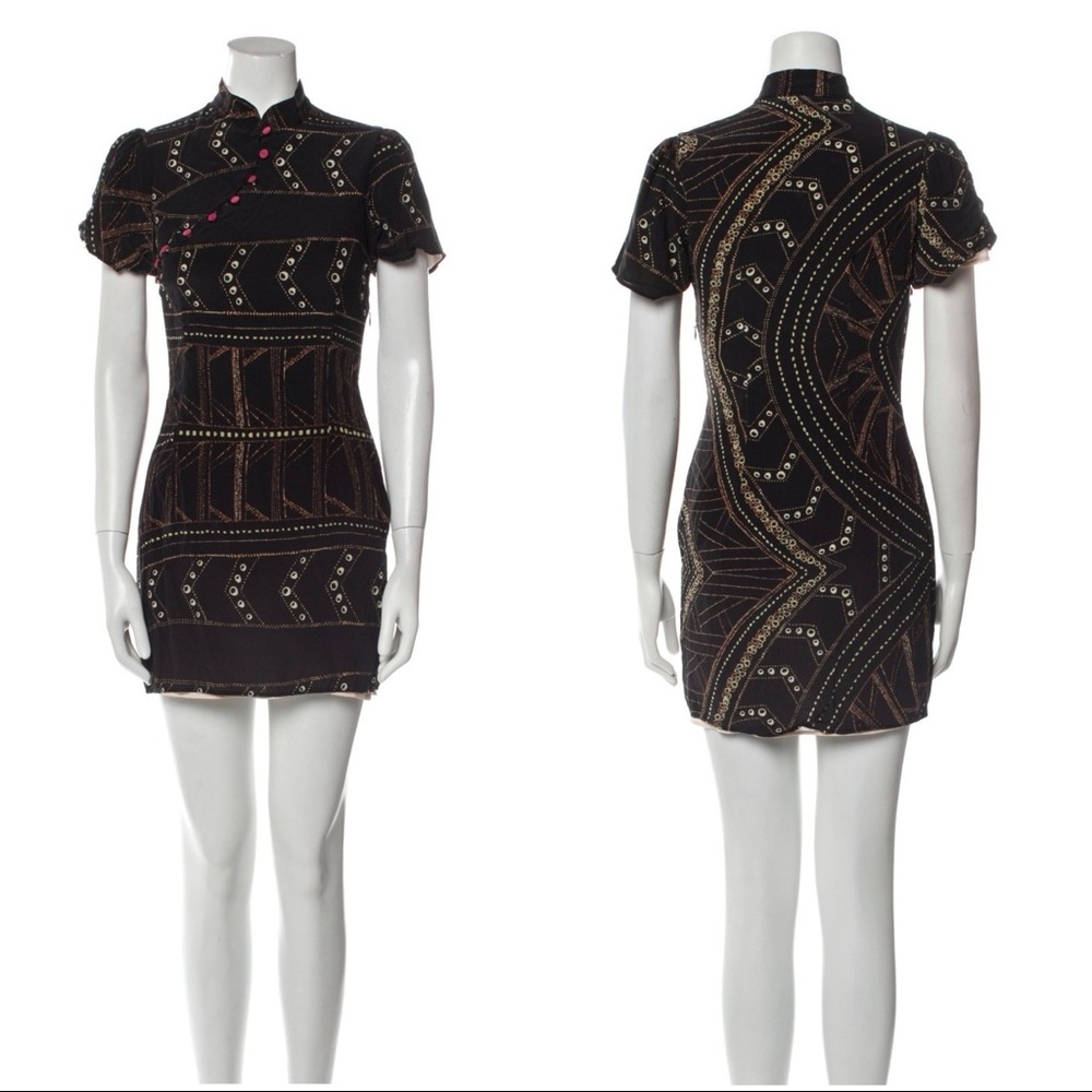 STONE COLD FOX SILK LURE DRESS REFORMATION REALISATION PAR FREE PEOPLE CULT GAIA